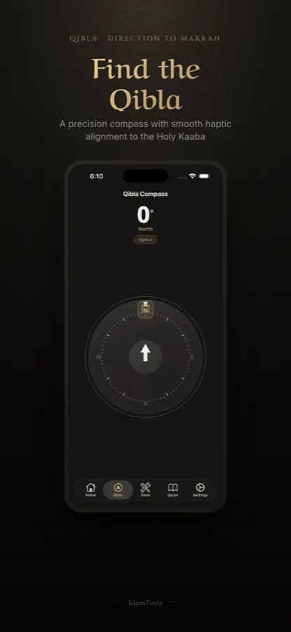 IslamTools Qibla compass